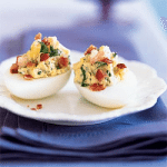 Shrimp & Bacon Deviled Eggs
