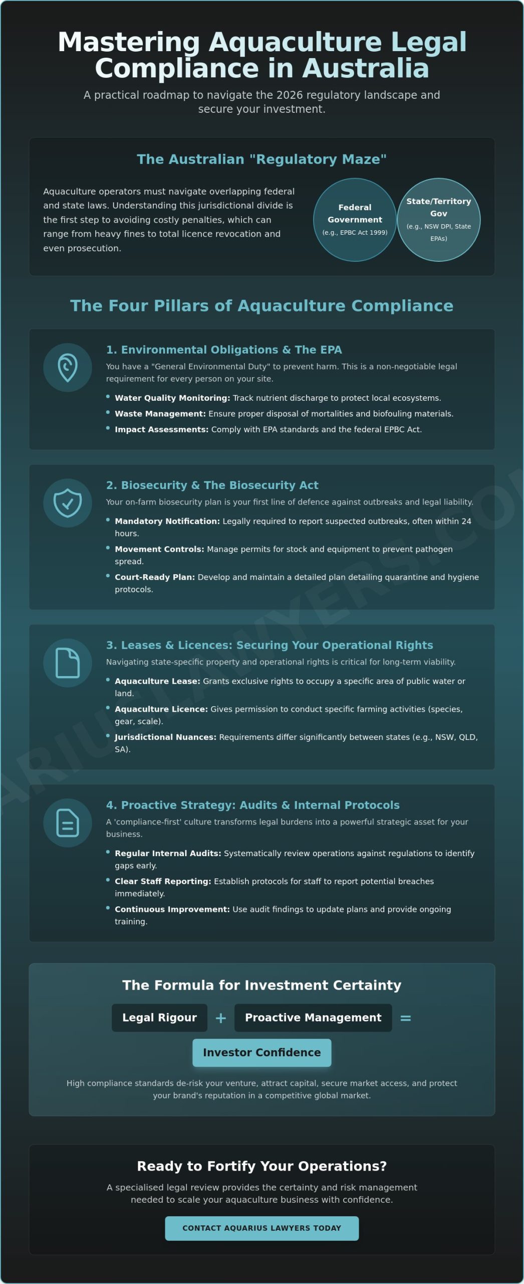 Aquaculture Legal Compliance: The Complete Australian Guide for 2026
