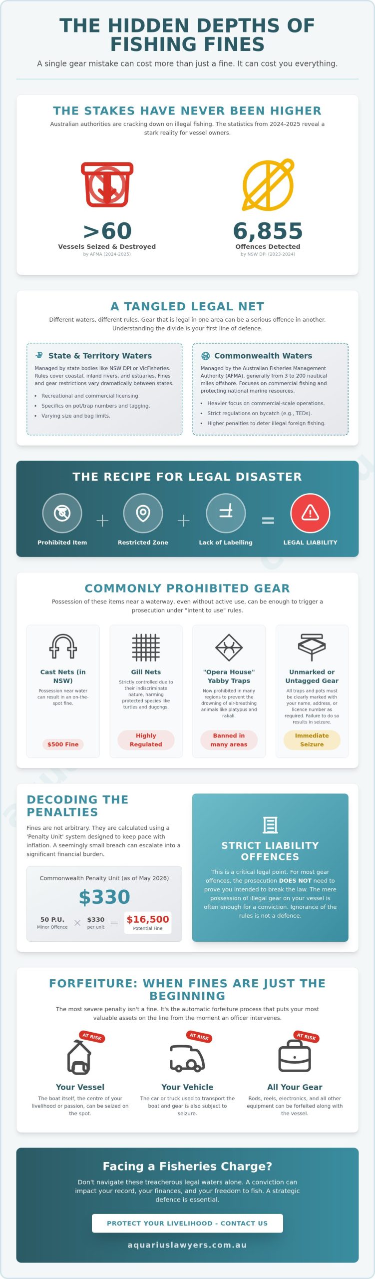 Illegal Fishing Gear Fines in Australia: A Guide to Penalties and Compliance