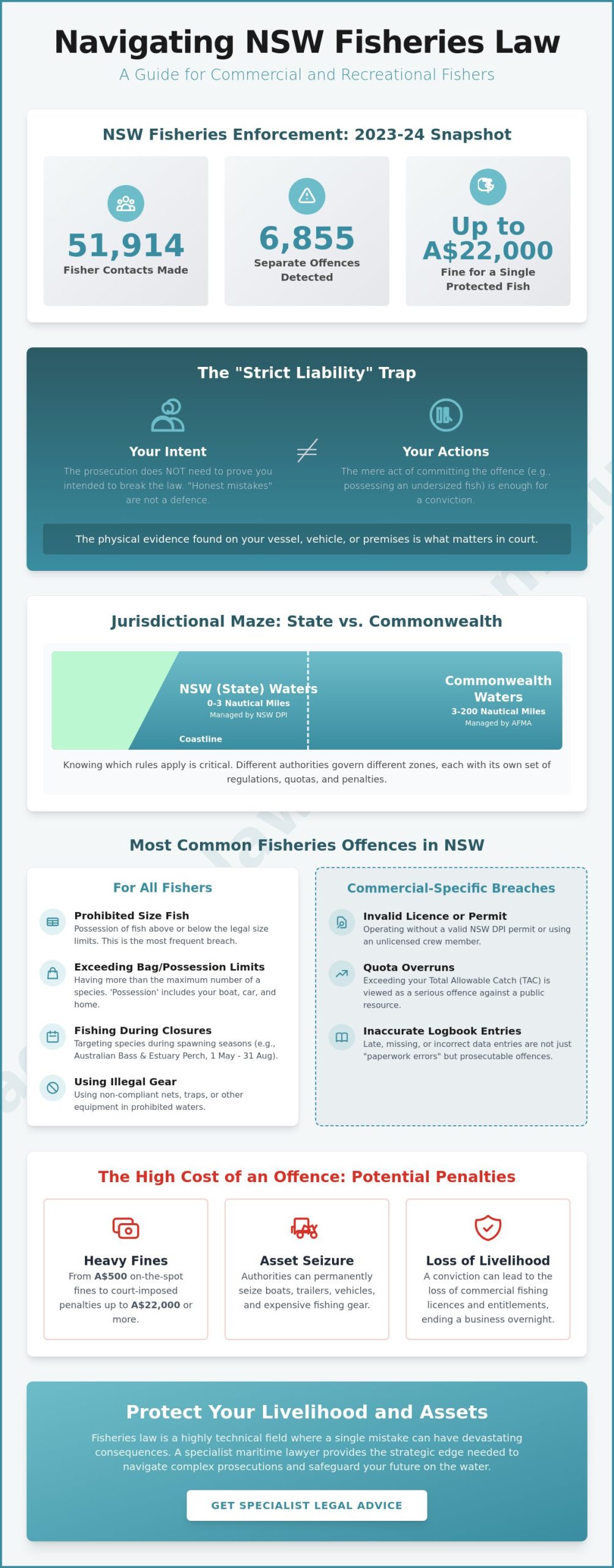 What is Fisheries Law? A Guide to Australian Marine Regulations and Common Offences