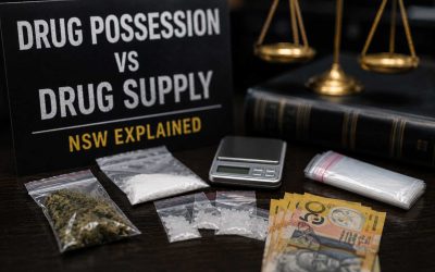 Drug Possession vs Supply in NSW Explained: Learn the Risks, Penalties and Defence Strategies